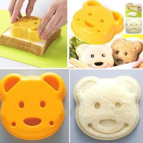 Little Bear Shape Sandwich Mold Toast Bread Biscuits Embossed Device Creative DIY Decorating Tools Breakfast Kitchen Accessories