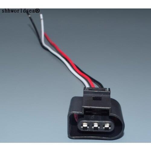 Worldgolden 3pin for VW 3.5mm VW Crankshaft position sensor plug auto waterproof wire harness connector 1J0 973 723
