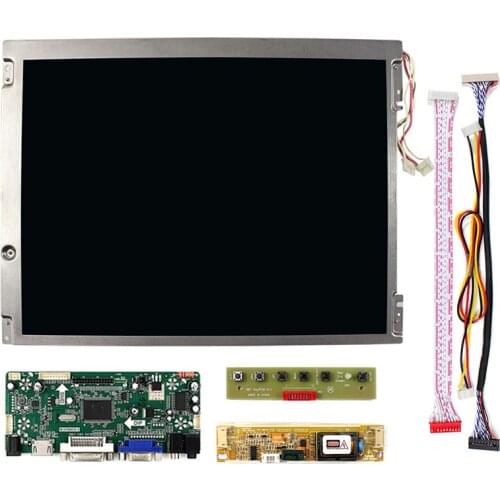 Latumab 12.1" LQ121S1LG55 800×600 LCD Screen Display for Sharp with / without HDMI+DVI+VGA LCD Controller Board