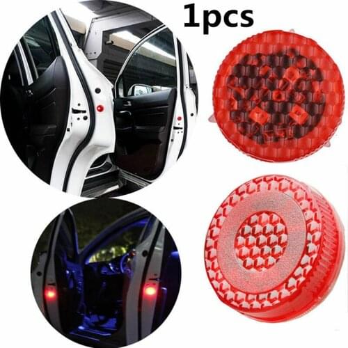 1pcs Red LED Car Door Open Warn Flash Lights Waterproof Anti Collid Signal Light Lamp