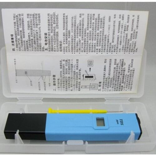 10-1990ppm digital Pen TDS ppm meter in plastic box pocket ppm meter/tds tester