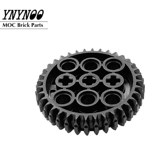 10Pcs/lot NEW Building Blocks DIY 36 Tooth Gear Technical Parts Compatible with MOC 32498 Assembles Particles Educational Toys