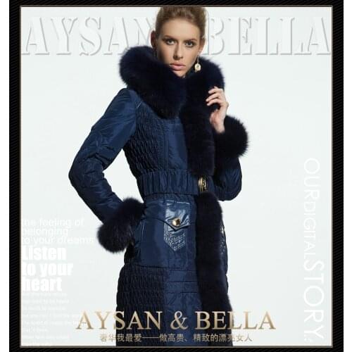 Royalcat 2021 Winter Jacket Women Down Jackets Parka 90%Duck Down Coats Large fox fur Collar down coat Womens Downs Outwear