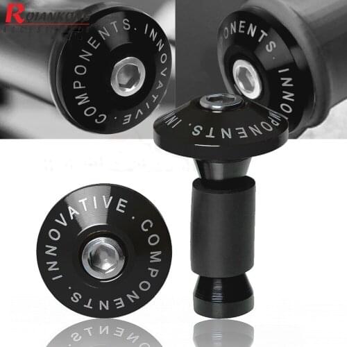 7/8" 22mm Universal Motorcycle Bicycle GripsEns CNC Dirt Bike Handlebar Grips Bar Ends Caps Slider For Honda Yamaha Kawasaki BMW