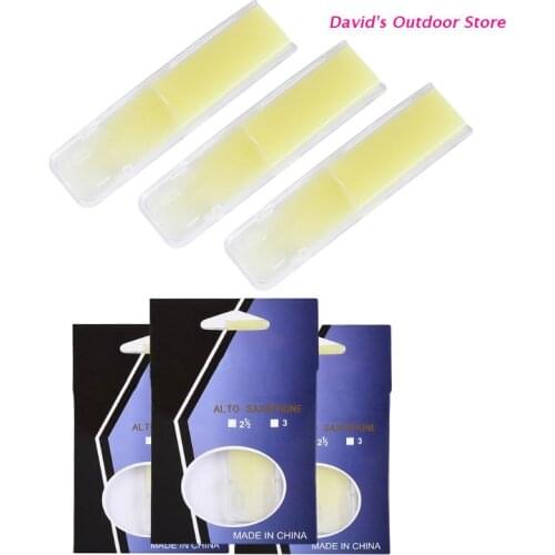 Alto Saxophone Sax Reeds Size Set of 3 Strength 1.5, 2, 2.5 - All Sizes Available With Individual Plastic Case