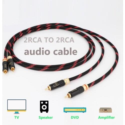 CANARE L-4E6S Hi End Audio Cable HIFI RCA Audio Cables With Copper Tin Sleeves WBT0144 RCA Plug Cable