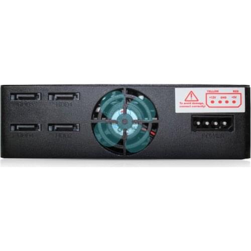 1Pc HE-2006 4x2.5" Slots SATA Internal Rack Hard Drive Case HDD SSD Enclosure Cover New