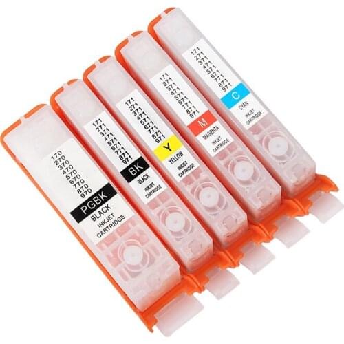 INK WAY For Canon PIXMA TS6050/6051/6052/5050/5051/5052/5053 replacement ink cartridge PGI-570 CLI-571, 5 colors,4 sets 1 lot