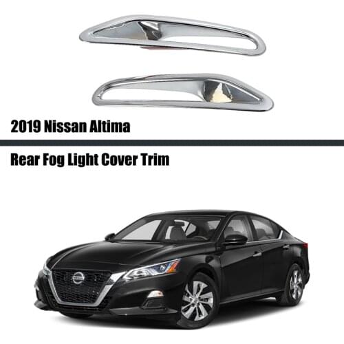 For Nissan Altima 2019 2020 Chrome ABS Rear Fog Light Lamp Decorative Cover Trim Car Accessories