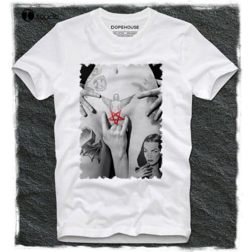 T Shirt Church Of Satan Satanism Baphomet Pentagram Sexy Anton Lavey Tee Shirt