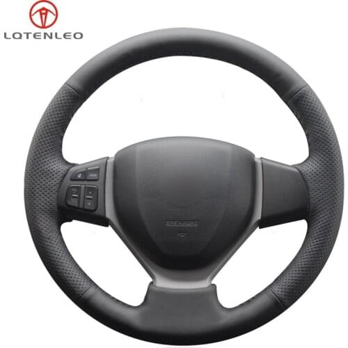Black Artificial Leather DIY Car Steering Wheel Cover For Suzuki Swift 2011-2017 Vitara Celerio 2015-2019 SX4 S-CROSS 2013-2019