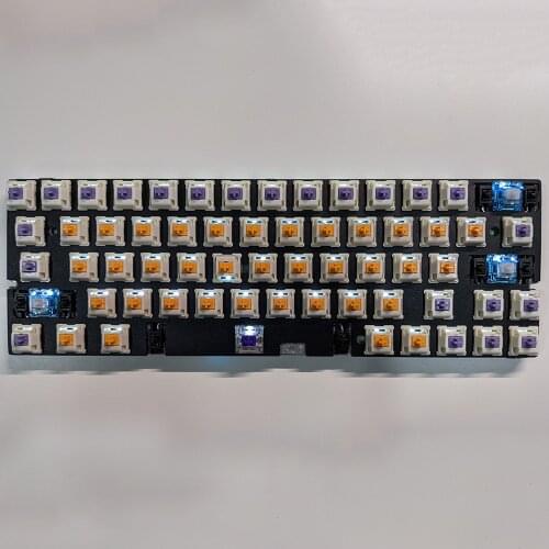 TU60 2.4G BT Type-c 3 Model Mechanical Keyboard DIY Welding PCB Aluminum Plate Plastic Case Poker 2u 2.25u Left Shift Keyboard