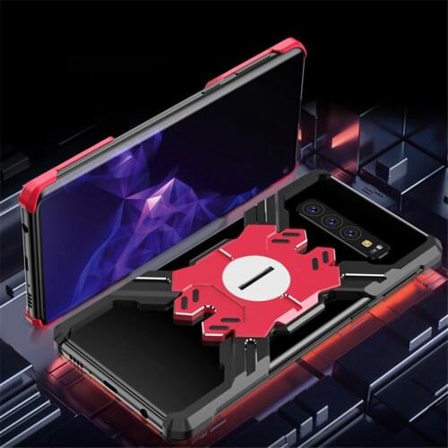 For Samsung Galaxy S10 Plus S10 S10E A9 2018 Metal Case Mechanical Arm Armor Phone Shell Cover For Samsung S 9 S9 Plus Note 9 8