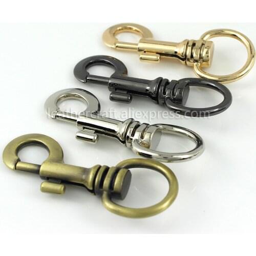 1 Pcs Metal Snap Hook Trigger Clips Lobster Claps for Leather Craft Bag Purse Strap Belt Keychain Webbing Connecting Large Size