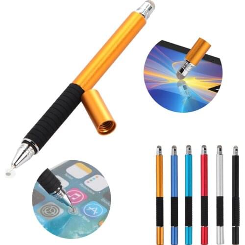 2 in 1 Multifunction Fine Point Round Thin Tip Touch Screen Pen Capacitive Stylus Pen For Mobile Phone iPad iPhone Tablet