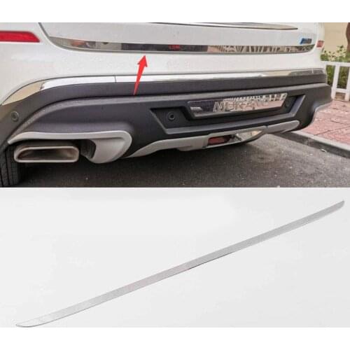 For Nissan Murano 2015 - 2017 2018 Chrome Rear Trunk Cargo Tailgate Door Cover Trim Edge Lid Strip Molding Garnish Stainless