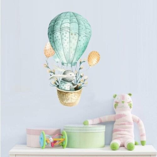 Lovely Air Balloon Wall Sticker for kids Room wall paper home decoration