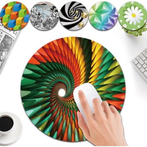 Non-slip Universele Mouse Pad for Office Gaming Laptop Waterproof 3D Pattern Small Mouse Mat for Macbook Air Pro Huawei Hp Dell