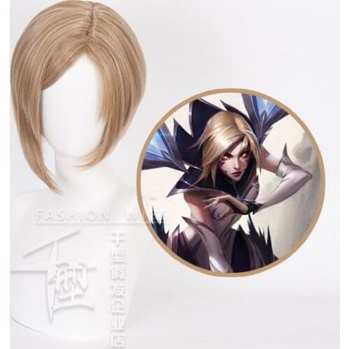 New League of Legends LOL Kaisa Daughter of the Void Anime Cosplay Wig Synthetic Hair Halloween Costume Party Play Women Wigs