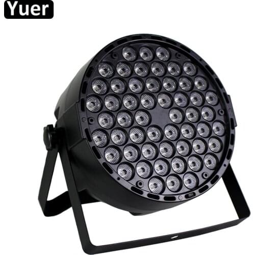2019 NEW LED Par Light RGBW 54x3W Disco Wash Light Equipment 8 Channels DMX 512 LED Uplight DJ Music Stage Lighting Effect Light