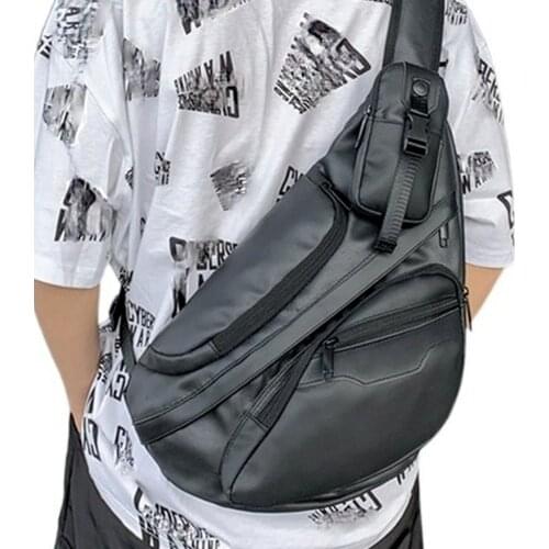 Mens Hiking Backpacks Waterproof Nylon Sling Backpack Shoulder Bag Travel Daypack Chest Bag Vintage Bag Cross Bag Men