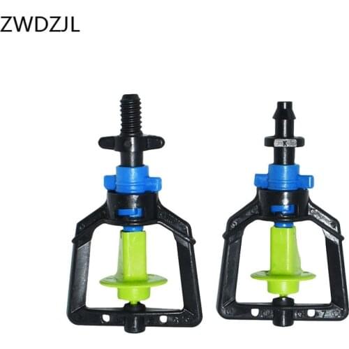 360 degrees garden watering sprinklers Rotary Nozzle Spray Suspension Inverted Head band Threaded 1/4" connector 100 Pcs