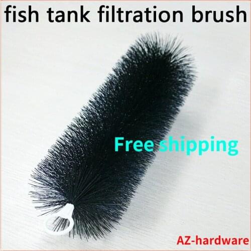 Fish tank filtration brush Stainless Steel Brush Filter Environmental Aquatic Pet Aquarium Filter Fish Tank Clean Tools Brush