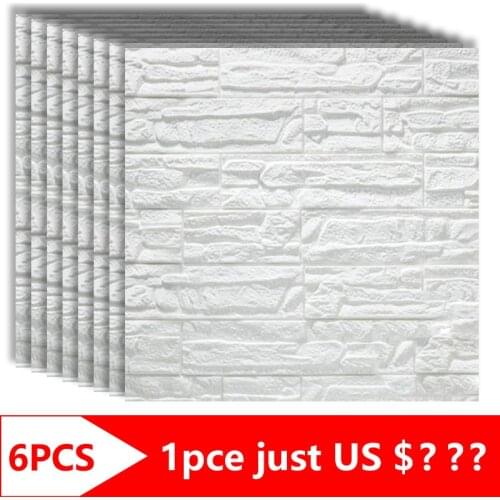 Self-Adhesive 3D Wall Stickers Stone Wallpaper panels Home Living Room Decor Foam Waterproof Bedroom TV Background Kid Children