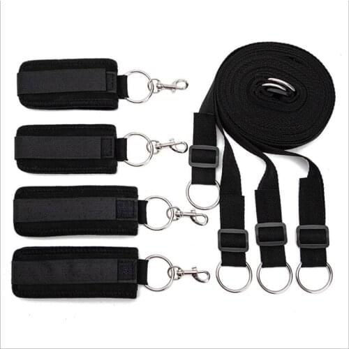 Sex Toys For Woman Men BDSM Bondage Set Under Bed Erotic Restraint Handcuffs & Ankle Cuffs & Adults Games for Couples S0230