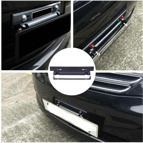 Universal adjustable license plate number license plate bracket bracket carbon fiber car front bumper bracket 320 X 60 X 45 mm