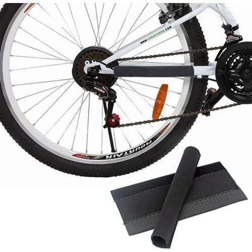 Bike Frame Chain Protector Diving Cloth Posted Magic Paste Guards Black Universal Outdoor Cycling MTB Bicycle Accessories