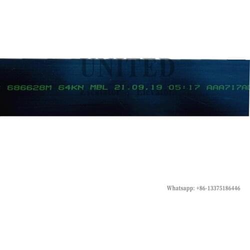 Elevator Lift Traction Machine Steel Belt AAA717AD1 W60mm H3mm 24 Cores 64KN Flat Without Stripe