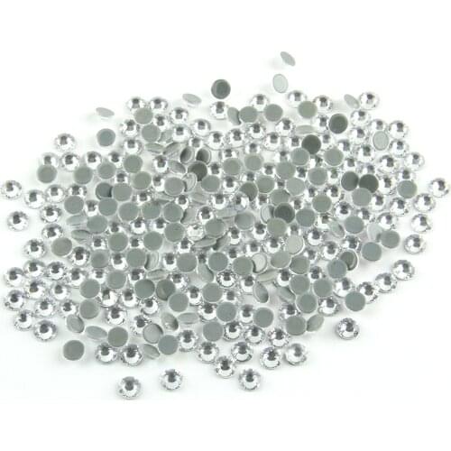 10 bags clear Color SS16 1440pcs/bag Hot Fix Rhinestone Crystal Flatback Loose Strass Rhinestone for clothes bags accessaries
