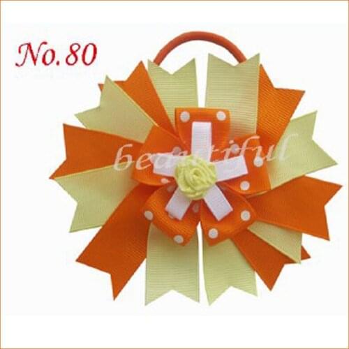 30 pcs blessing Good Girl 4.5Novel Swallowtail Character Hair Bows Elastic HandCustomize Hair Accessories