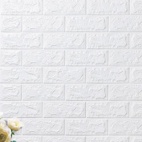 77*70cm DIY Self Adhesive 3D Stone Brick Wall Stickers Soft Foam Wall Sticker Bedroom Decor