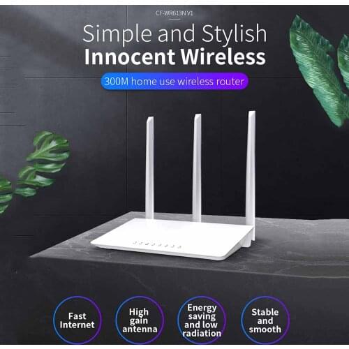 Long Range wifi Coverage 802.11n Wireless Home WiFi Router 300Mbps 2.4Ghz Wi-Fi Amplifier Routers with 3*3dBi High Gain Antennas