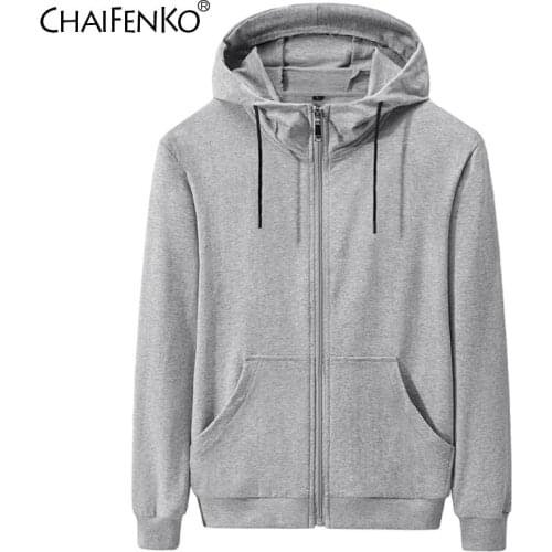 CHAIFENKO Men's Zip Hoodies