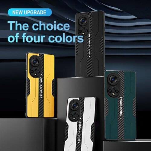 For Huawei Honor 50 Case Carbon Fibre Leather Cover For Wuawei Xonor 50SE 30s 50Pro Pro SE Soft TPU Shockproof Phone Shell Coque