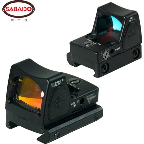 Tactical Mini RMR Style 1x Red Dot Sight Rifle Scope Collimator For Picatinny Rail Glock Base Mount 6 Moa Hunting Accessories