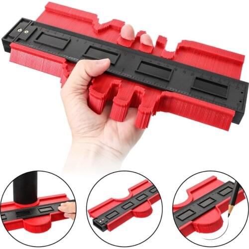 12/14/25/50cm Contour Gauge Plastic Profile Copy Contour Gauges Standard Wood Marking Tool Tiling Laminate Tiles