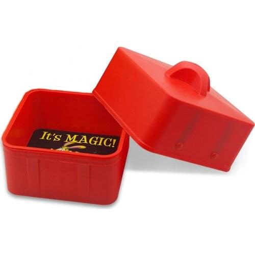 Bento meal box,The magical candy box(red) objects from empty box magic props,gimmicks Appearing Stage Illusions magic tricks