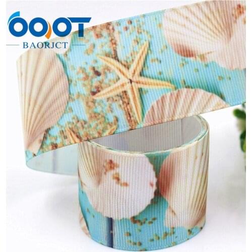 OOOT BAORJCT I-19411-977,1-1/2",10yards Cartoon Thermal transfer Printed grosgrain Ribbons,bow cap DIY accessories decorations