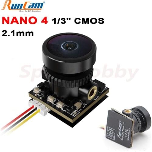 RunCam Updated Nano 4 Nano4 mini Camera 1/3" CMOS 800TVL 2.1mm M8 Lens NTSC / PAL 2.9g 14x14x14mm RC FPV Racing Drone Quadcopter