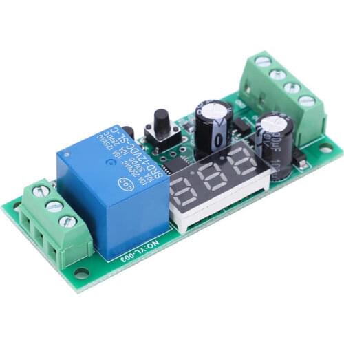 DC Voltage Detection Module Digital Display High Accuracy Relay Electronic Component DC12V Relay Module