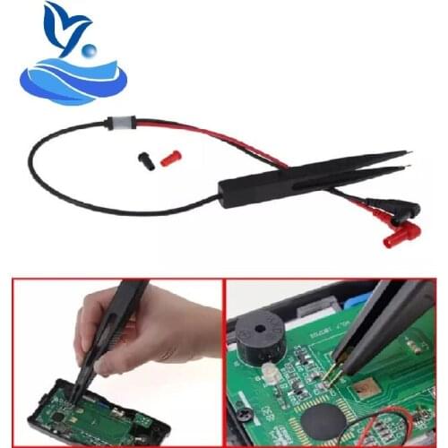 Multi SMD Inductor Test Clip Probe Tweezers Resistor Digital Multimeter LCR Capacitor Meter Wire Pen Cable Needle Tip