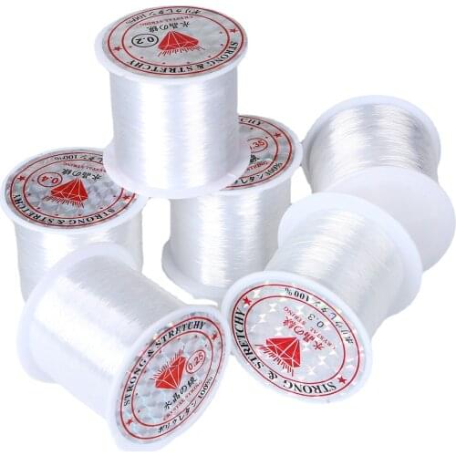 Non-Elastic Transparent Invisible Fishing Thread DIY Homemade Bracelet Butterfly Necklace Clavicle Chain String Beaded Strand