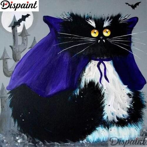 Dispaint Full Square/Round Drill 5D DIY Diamond Painting "Animal cat landscape" 3D Embroidery Cross Stitch 5D Home Decor A18436