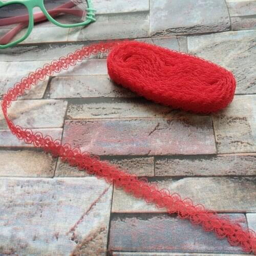 Wholesale 10 yards beautiful 15mm width Red lace ribbon lace embroidery DIY Decoration For Sewing Accessories