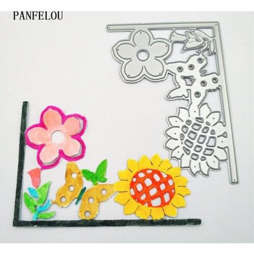 PANFELOU Flower adornment Scrapbooking DIY Embossing mould card paper die stencils punch Metal cuts dies cutting Easter