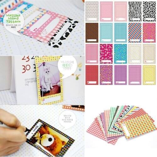 20Pcs/Set Polaroid Films Photo Stickers For Mini Instant Notebook Decoratio(Random Color)